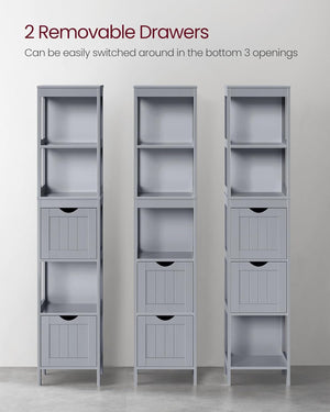 Tall Bathroom Floor Cabinet - Karrari