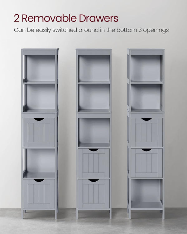Tall Bathroom Floor Cabinet - Karrari