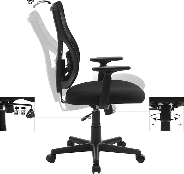 Office Chair – Ergonomic Mesh with Tilt & Adjustable - Karrari