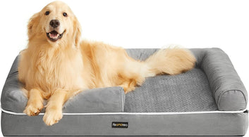 Orthopedic Dog Bed, Dog Sofa with Sides, Removable Washable Cover