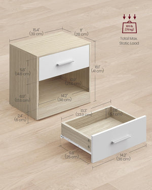 Bedside Table with Drawer - Karrari