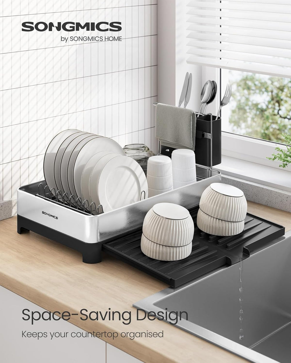 Expandable Stainless Dish Drying Rack - Karrari