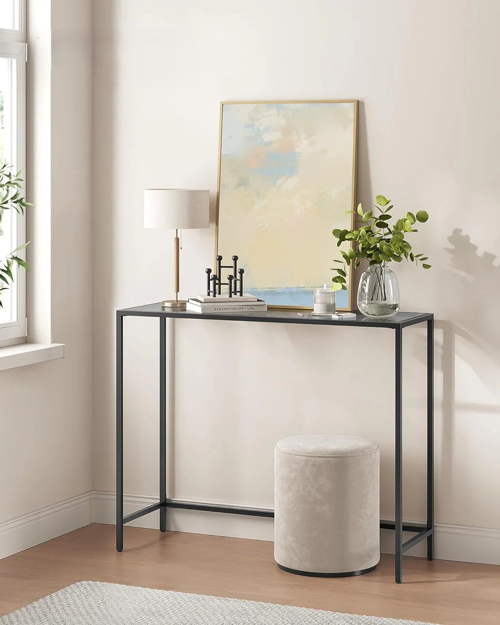 Modern Black Console Table - Karrari