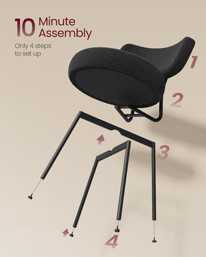 Upholstered Dining Chairs with Curved Backrest (Set of 2) - Karrari