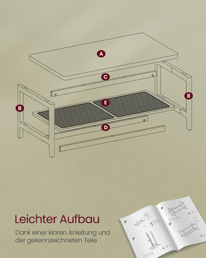 2-Tier Storage Coffee Table - Karrari