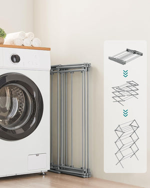 Compact Clothes Horse Dryer – Foldable, Easy Assembly - Karrari