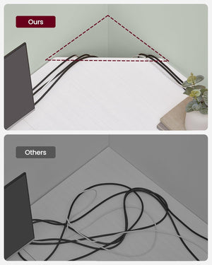 L-Shaped Computer Desk with 2 Storage Shelves - Karrari