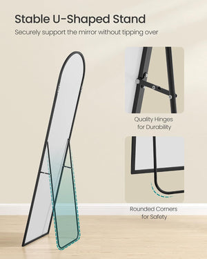 Full Length Floor Mirror with Stand (40x150cm)