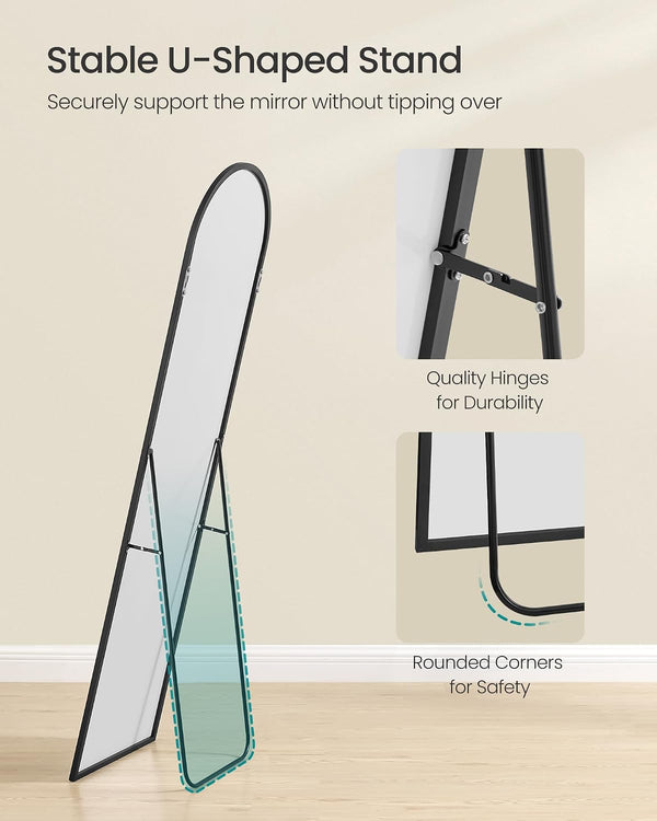 Full Length Floor Mirror with Stand (40x150cm)