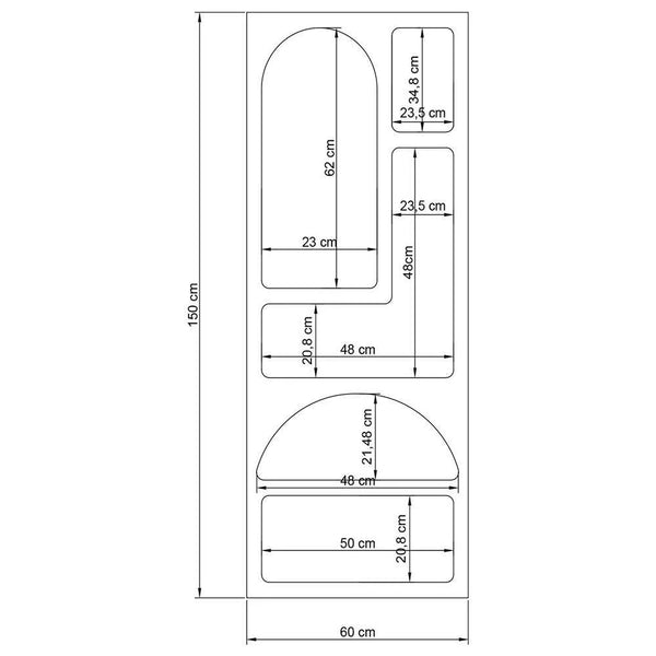 Venus Bookshelf White - Karrari