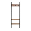 Industrial 5-Tier Tall Bookshelf | Walnut & Black Metal - Karrari