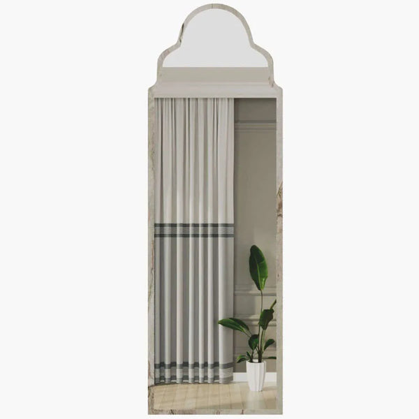 Full-Length Arched Top Mirror | Marble-Effect Frame - Karrari