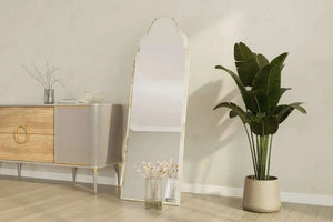 Full-Length Arched Top Mirror | Marble-Effect Frame - Karrari