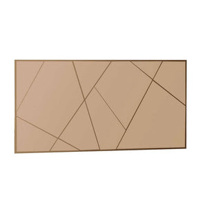 Geometric Decorative Wall Mirror | Gold Line Detail - Karrari