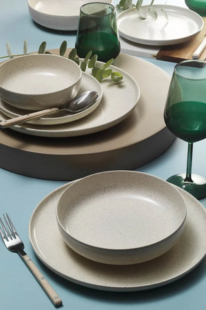 Dinner Plates (Set 16Pcs)  Cream