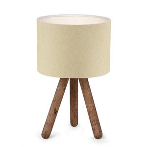 Rustic Tripod Lamp with Fabric Shade - Karrari