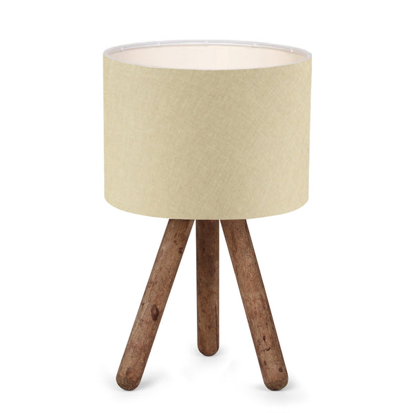 Rustic Tripod Lamp with Fabric Shade - Karrari