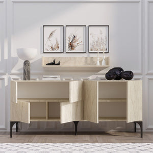 Luxury Sideboard with Matching Wall Shelf - Karrari