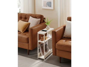 Side Table with Charging Port, 3 Shelves - Karrari