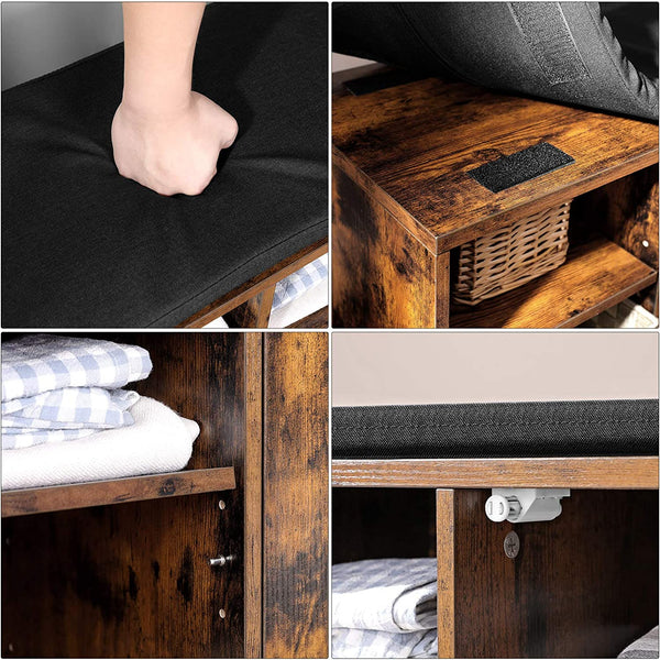 Shoe Storage Bench with Cushion - Karrari