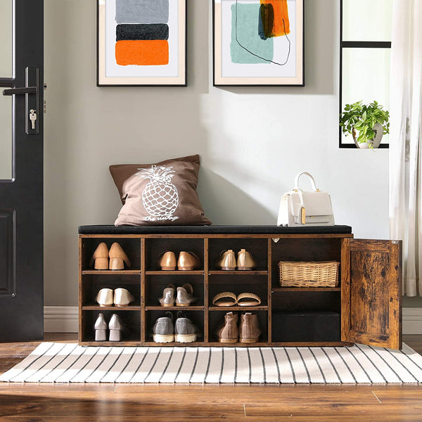 Shoe Storage Bench with Cushion - Karrari