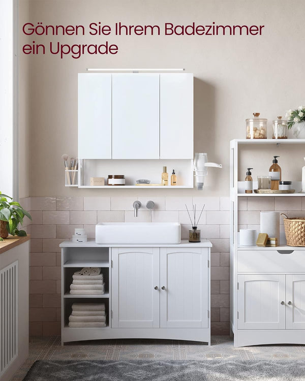 Bathroom Mirror Cabinet with LED Lighting - Karrari