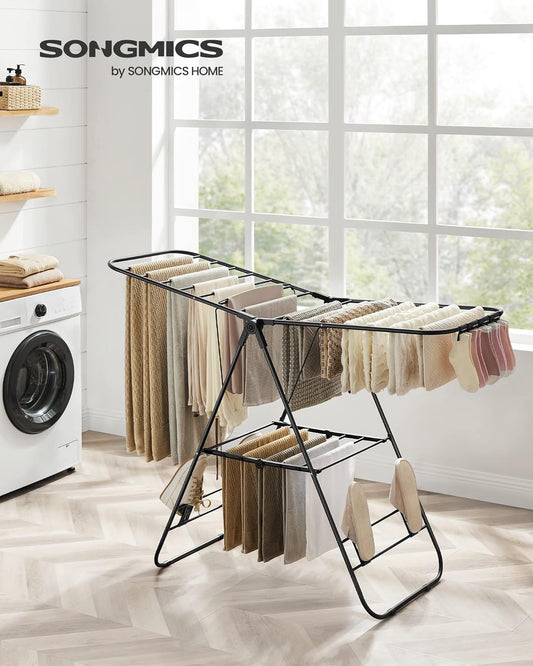 Clothes Airer, Foldable Clothes Drying Rack