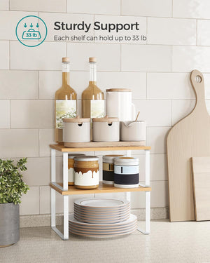 Set of 4 Stackable Kitchen Cupboard Organizers