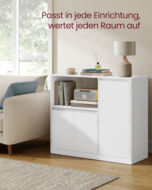 Kitchen Sideboard Cabinet with Microwave Shelf & Adjustable Storage - Karrari