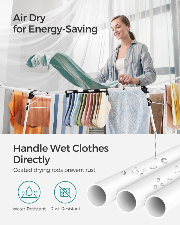 Winged Clothes Airer for Clothes, Towels & Linens - Karrari