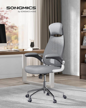 Executive Mesh Chair with Folding Armrests