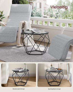 2-Piece Round Coffee Tables with Removable Tops