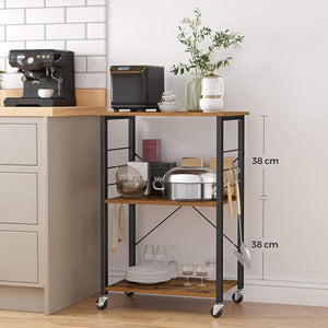 3-Tier Serving Trolley with Kitchen Shelf - Karrari