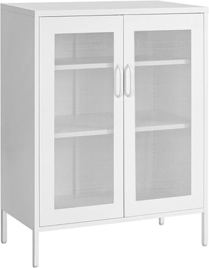 3-Tier Metal Cabinet with Mesh Doors - Karrari