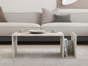 Elegant Coffee Table With Lower Shelf - Karrari