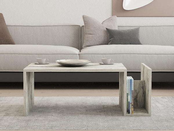 Elegant Coffee Table With Lower Shelf - Karrari