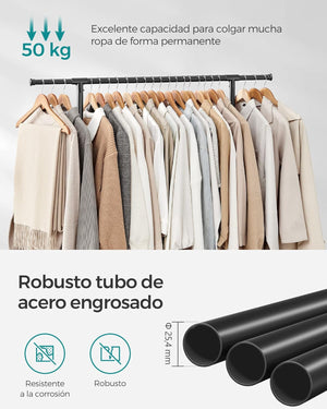 Double Clothes Rail on Wheels – Extendable & Adjustable