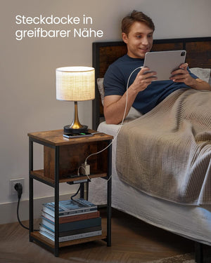 Side Table with Power Outlets - Karrari
