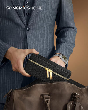 Travel Watch Box for 3 Watches – PU Leather - Karrari