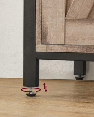 Sideboard with 2 Sliding Barn Doors