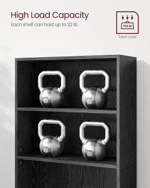 6-Tier Bookshelf with Open Storage