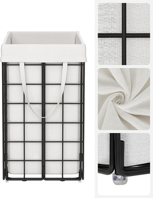 90L Foldable Laundry Basket - Removable Bag - Karrari