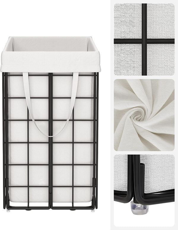 90L Foldable Laundry Basket - Removable Bag - Karrari