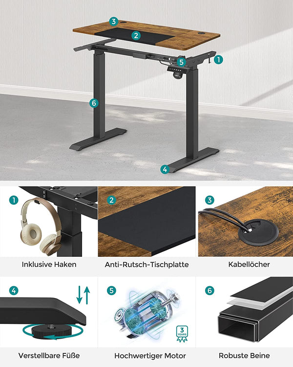 Adjustable Electric Desk with Memory Settings - Karrari