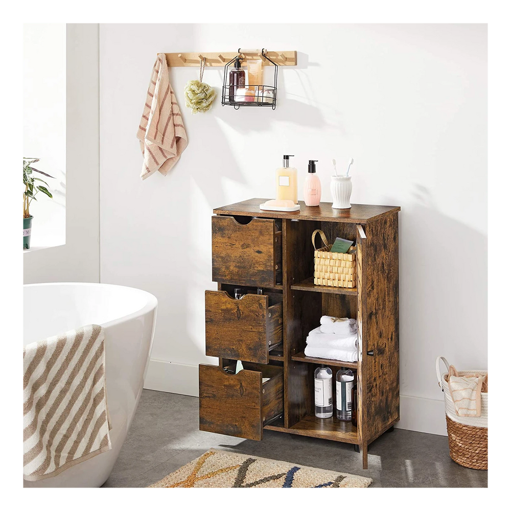 Bathroom Sideboard with Drawers & Shelves - Karrari