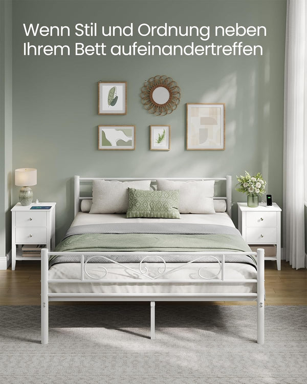Bedside Table with Charging & Storage - Karrari