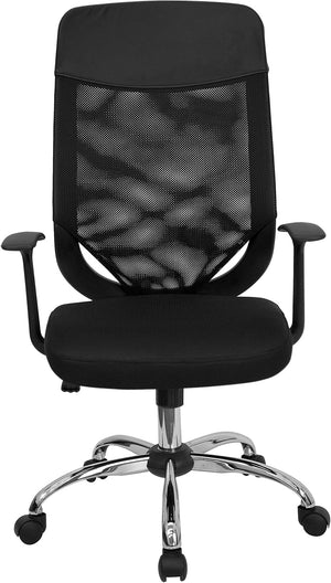 Executive Office Chair – Ergonomic Swivel Desk Chair with Chrome Base - Karrari