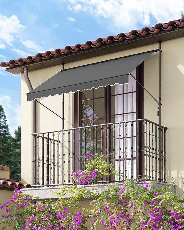Balcony Awning - Adjustable Sun Shade with Crank Handle - Karrari