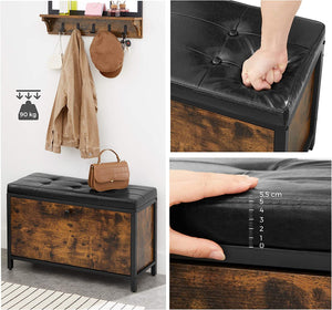 Industrial Shoe Bench with Padded Seat - Karrari