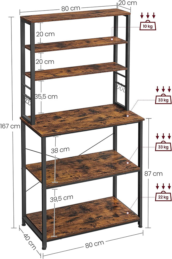 6-Tier Kitchen Shelf - Karrari